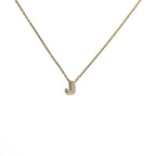Dames chokerketting met minimalistische initiaalhanger j