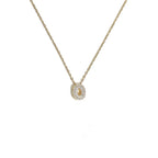 Dames chokerketting met minimalistische initiaalhanger o