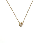 Dames chokerketting met minimalistische initiaalhanger v