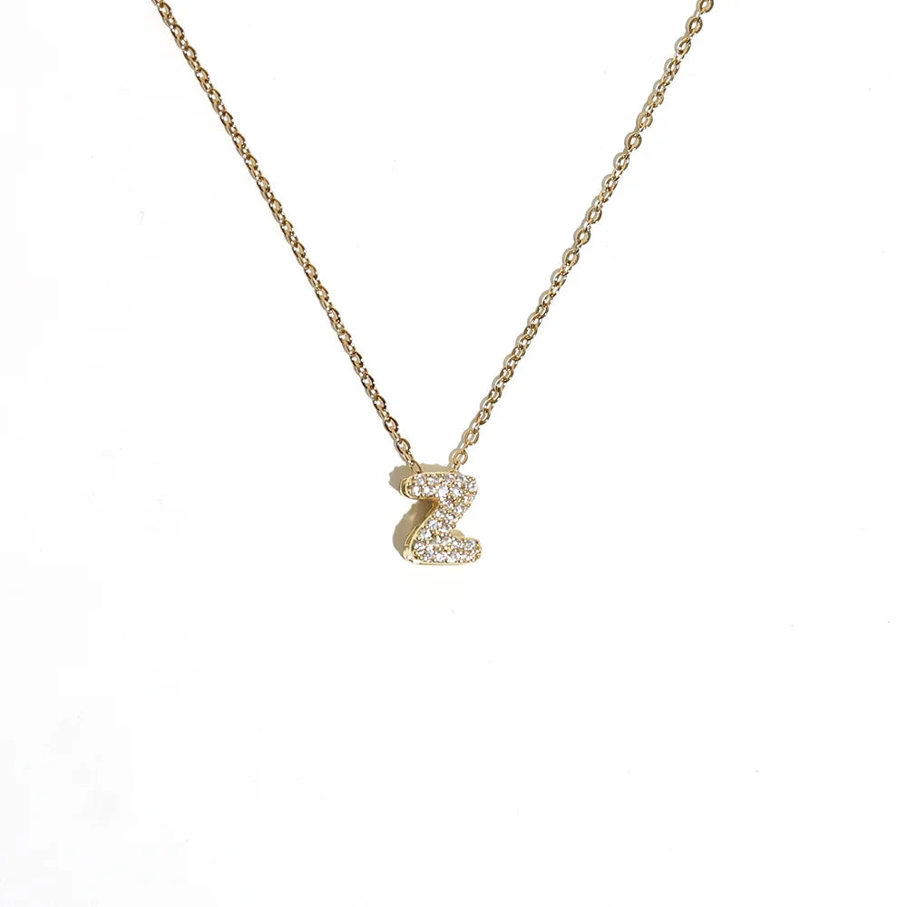 Dames chokerketting met minimalistische initiaalhanger z