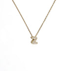 Dames chokerketting met minimalistische initiaalhanger z