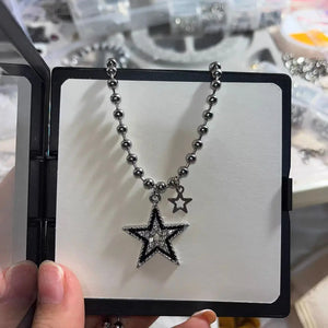 Collier pour Femme Pendentif Etoile Argenté 2
