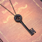 Herenketting met zwarte sleutelhanger