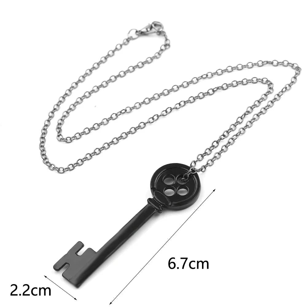Herenketting met zwarte sleutelhanger