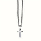 Collier pour homme avec pendentif en forme de croix