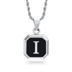 Herenketting met hexagonale initiaalhanger i