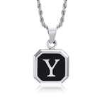 Herenketting met hexagonale initiaalhanger y