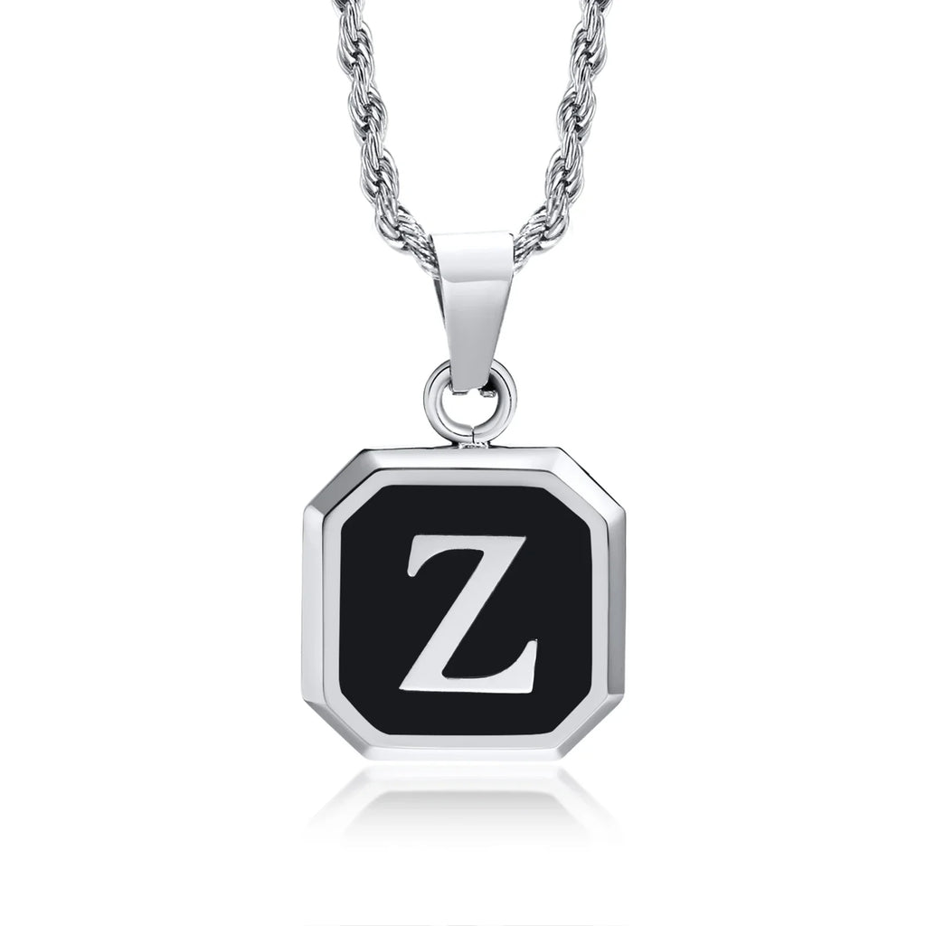 Herenketting met hexagonale initiaalhanger z