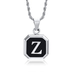 Herenketting met hexagonale initiaalhanger z