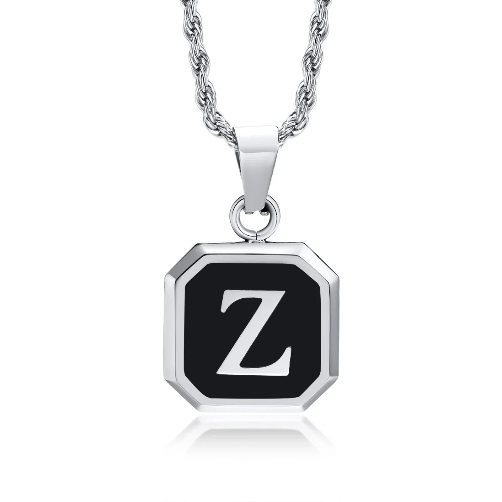Herenketting met hexagonale initiaalhanger z