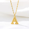 Heren- of damesketting met gepersonaliseerde initiaalhanger a