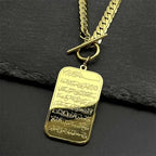Choker met Arabische islamitische Ayatul Kursi hanger in goud