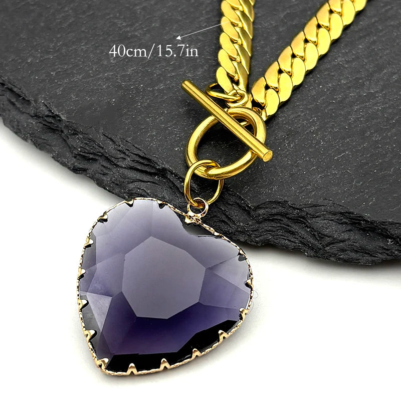 Collier Ras de Cou avec Pendentif Coeur 8