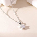 Zilveren choker met sterhanger bezet met zirkonia