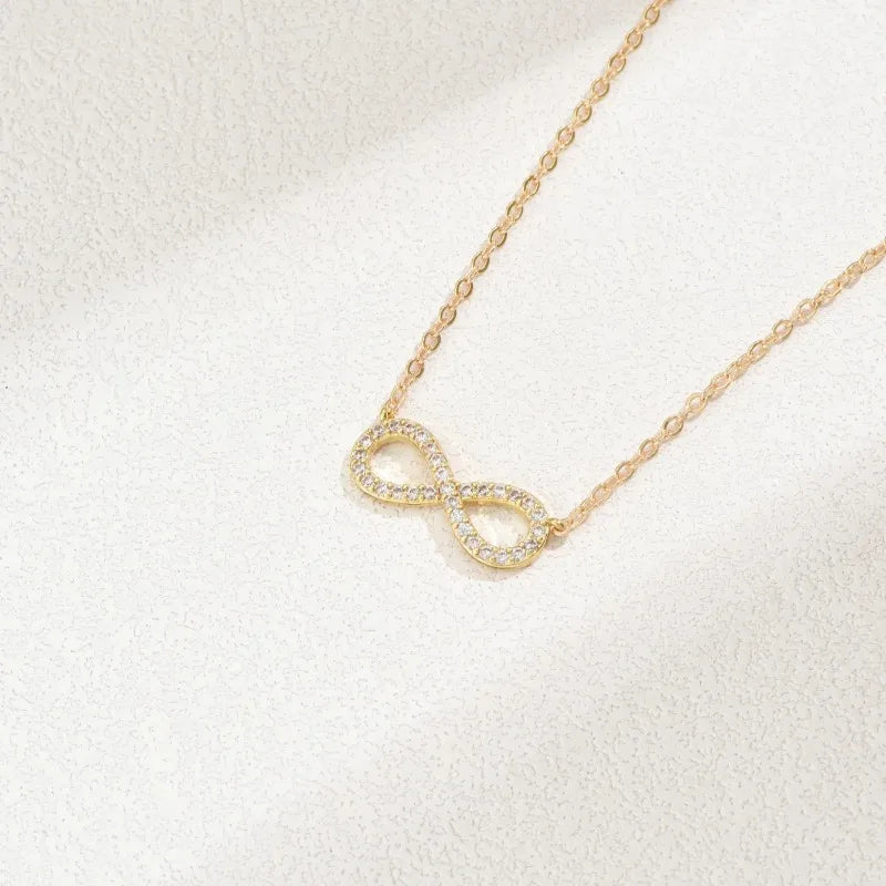 Choker met fonkelende oneindigheidshanger