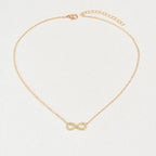Choker met fonkelende oneindigheidshanger