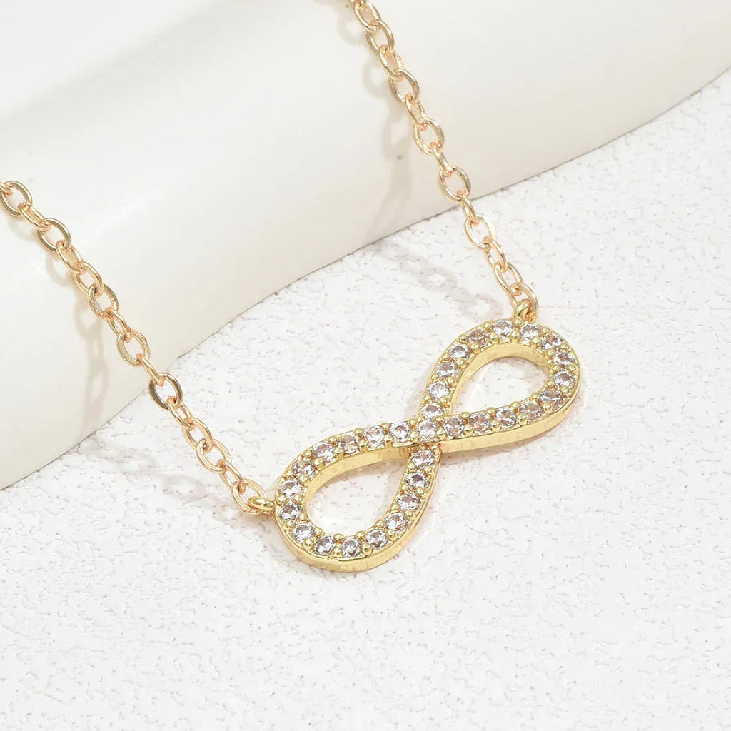 Choker met fonkelende oneindigheidshanger