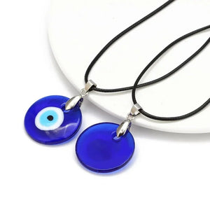 Collier Ras De Cou Avec Pendentif Mauvais Oeil Bleu Turc