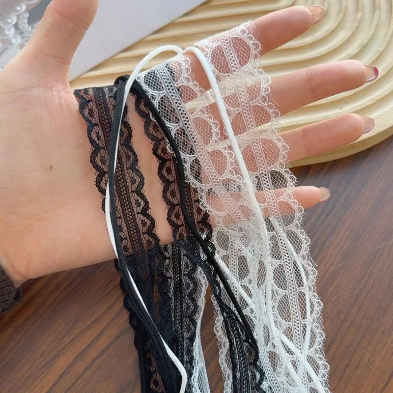 Choker-ketting met strik hanger 