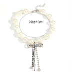 Choker ketting met vlinderstrikje-hanger van strass