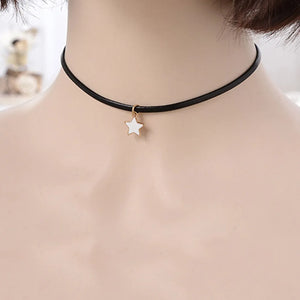 Collier Ras de Cou pour Femme Pendentif Etoile 2