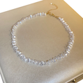 Witte Choker Ketting met Parels