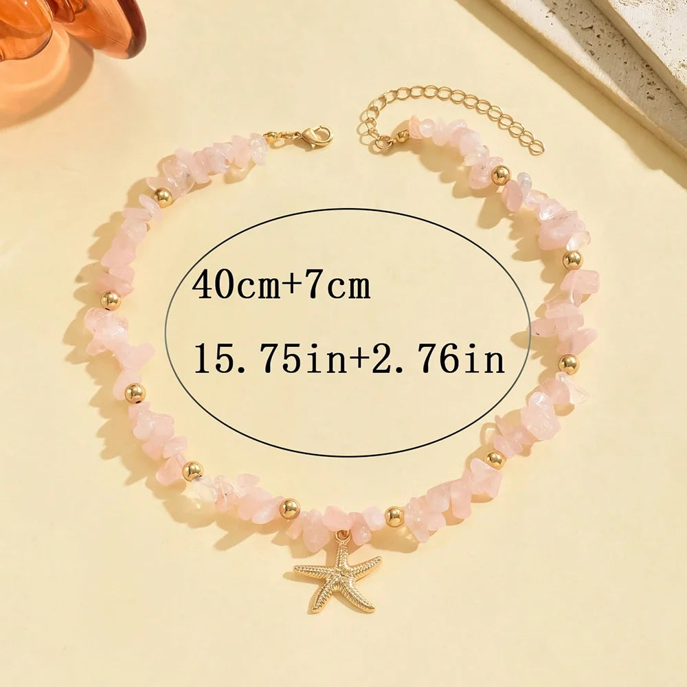 Korte ketting met schelp en zeester