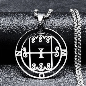 Collier Satanique Pendentif Esprit Démoniaque amon