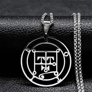 Collier Satanique Pendentif Esprit Démoniaque botis