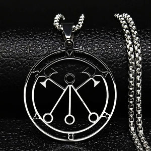 Collier Satanique Pendentif Esprit Démoniaque marbas