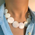 Collier Ras de Cou en Nacre Coquillage 1