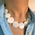 Collier Ras de Cou en Nacre Coquillage 1