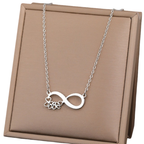 Infinity symbool ketting dameshanger kleine harten