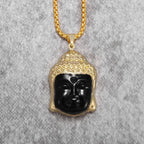 Collier Tête de Bouddha noir