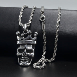 Collier Tête de Mort Couronne