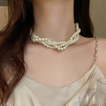 Gedraaide ketting met parelhanger