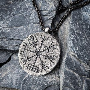 Collier Vegvisir Pendentif Celtique Viking Homme Femme Nordique