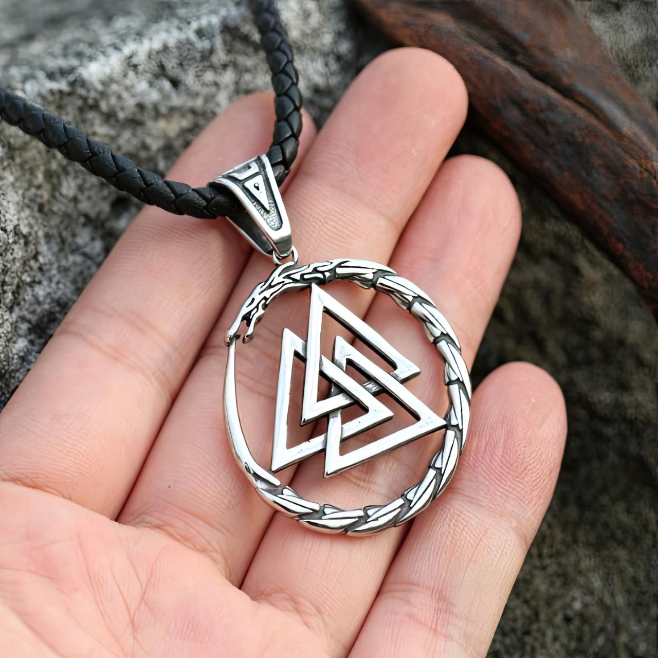 Viking Valknut Ketting voor Heren
