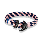 Dubbele ankerarmband roze