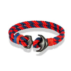 Dubbele ankerarmband rood