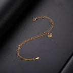 Gourmette Fleur de Lotus Femme or