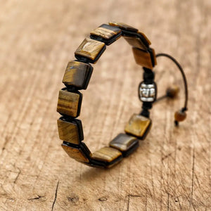 Gourmette Oeil de Tigre Femme Bracelet Cordon