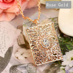 Lange ketting met traditionele Arabische roze hanger