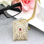 Lange ketting met traditionele Arabische rode hanger