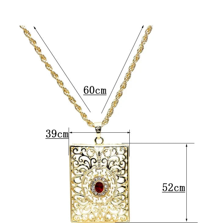 Lange ketting met traditionele Arabische hanger