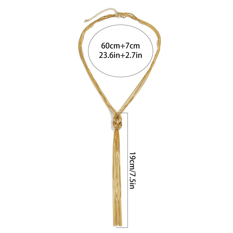 Lange Decollete Ketting Goud voor Dames