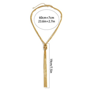 Lange ketting van decolleté 