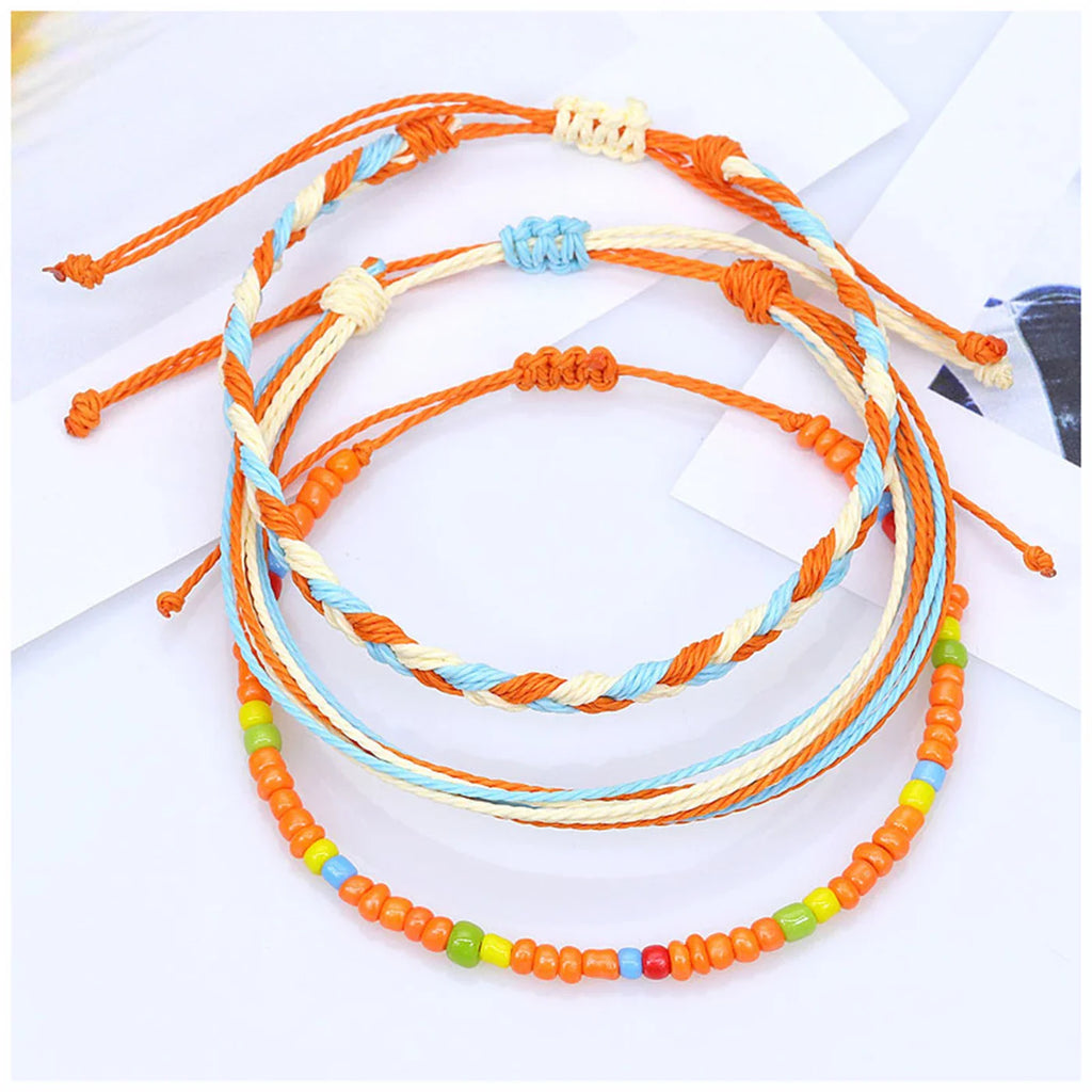 Set van 3 kleurrijke waterdichte Braziliaanse armbanden