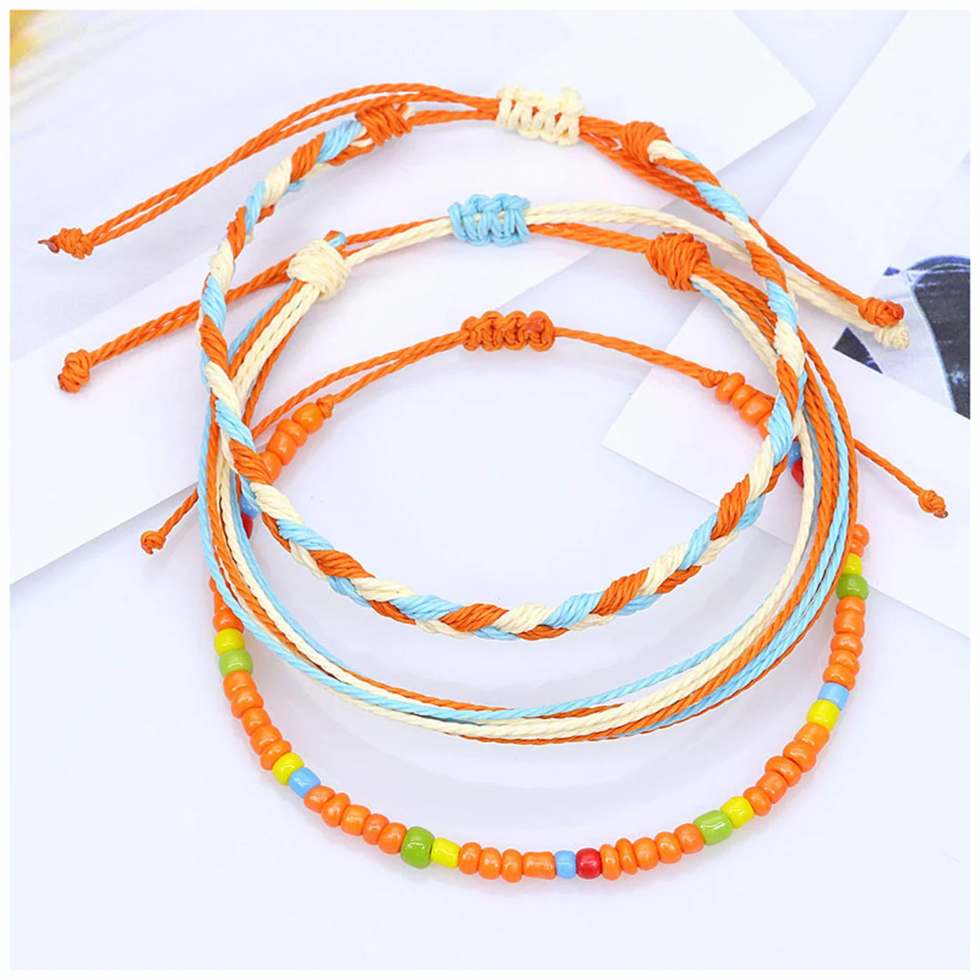 Set van 3 kleurrijke waterdichte Braziliaanse armbanden