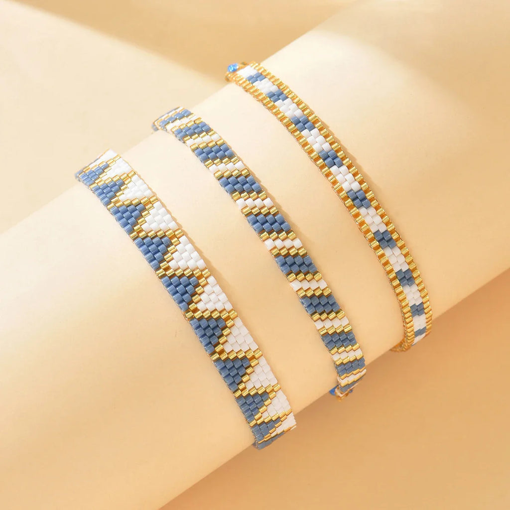 Set van 3 traditionele fijn gevlochten Braziliaanse armbanden